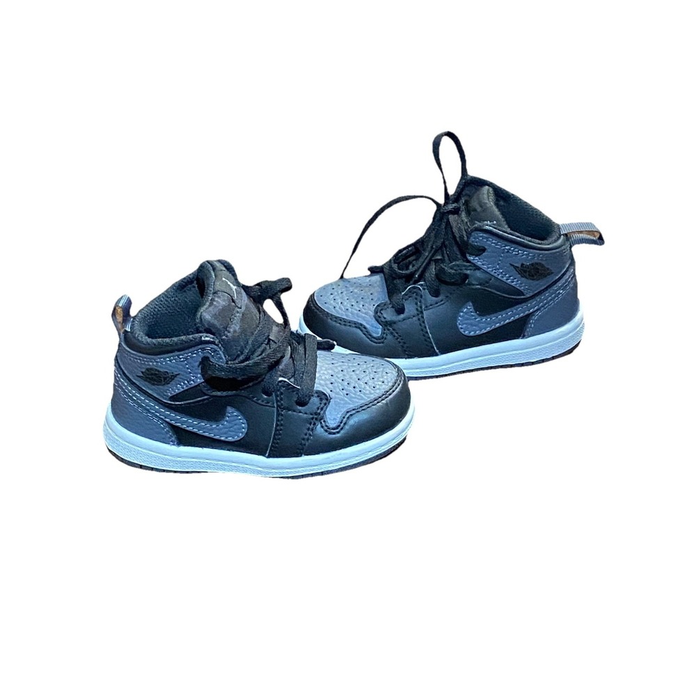 NIKE  high top sneakers Size 6 C Unisex Black & Gray  Kids  Toddler Shoes - Picture 13 of 14
